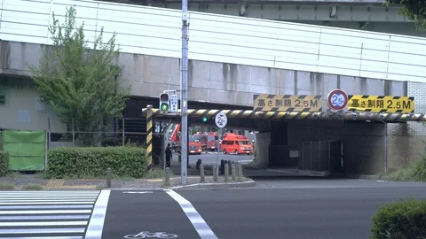 Fireman operation on street Stock Footage 95458325