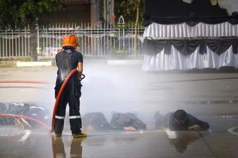 Fireman. 库存照片