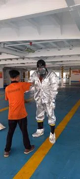 Fireman suits Stock Photos