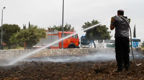 Fireman at work Stock-Footage 39465351