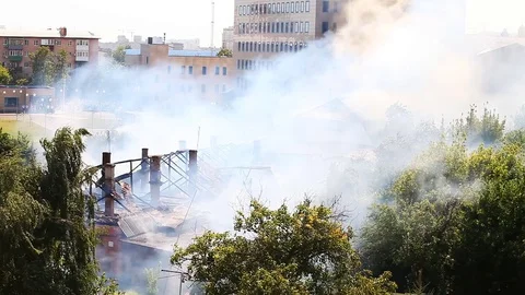 Fireman working Stock Footage 79502629