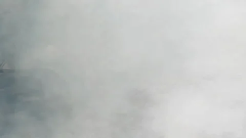 Firemen in action on burning ruins of building Stock Footage 237214934