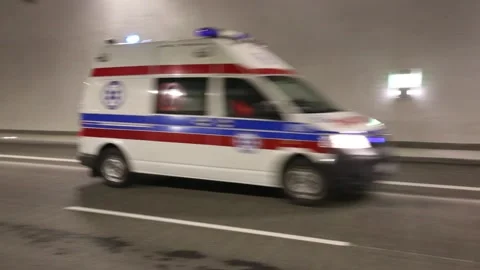 Firemen and emergency rescue workers performing disaster managing drill Stock Footage 236486451