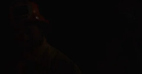 Firemen with emergency lights Stock Footage 69215384