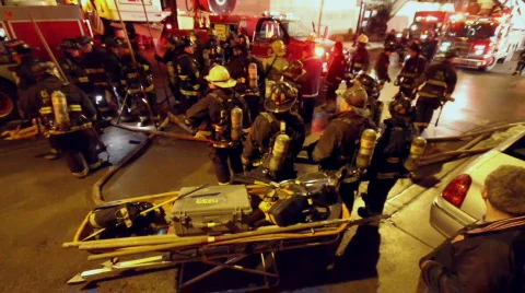 Firemen Large Meeting 스톡 동영상 644864