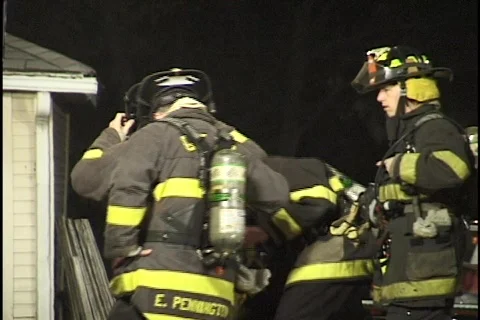 Firemen Putting on Gear Stock Footage 297518