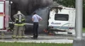Firemen Respond To Burning RV 01 4k or 4k+ Resolution