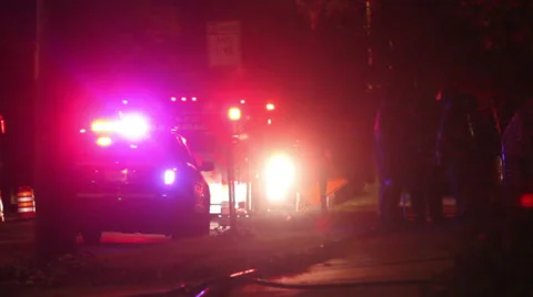 Firemen on Sidewalk Video stock 35730843