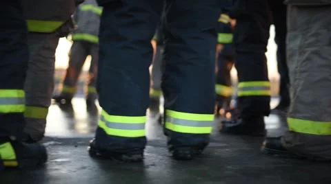 Firemen Uniform Legs Standing Vidéo 50225737