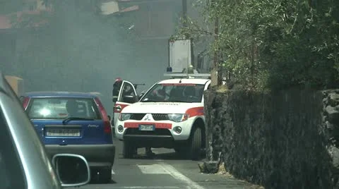 Firemen at work. Stock Footage 11495911