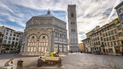 Firence Cathedral, Florence Hyperlapse Video stock 85123396