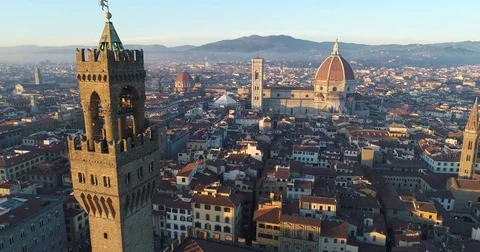 Firenze | Cityscape in 4K | Aerial Stock Footage