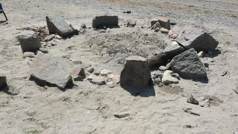FIREPIT ON BEACH Stock Footage 190993327