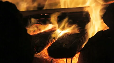 Fireplace 03 Stock Footage 2079837