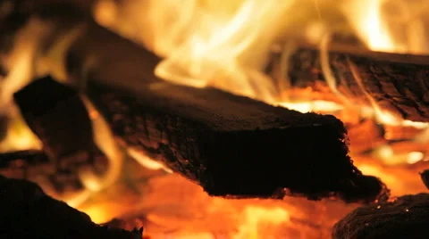 Fireplace 05 Stock Footage 2080766