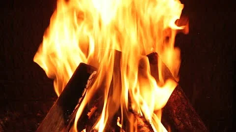 Fireplace 05 Stock Footage 11075668