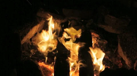 Fireplace 07 Stock Footage 2081948