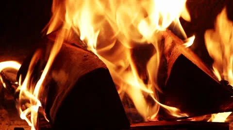 Fireplace 09 Stock Footage 22734089