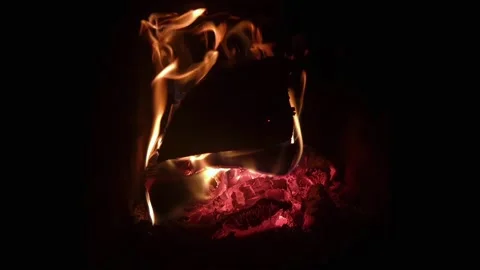 Fireplace 2 Stock Footage 221721424
