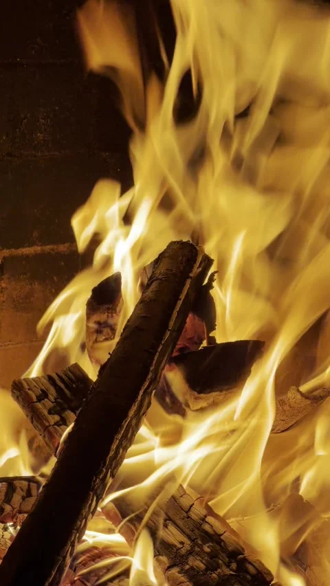 Fireplace 2 Stock Footage 321842895