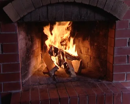 Fireplace 3 Stock Footage 2536882