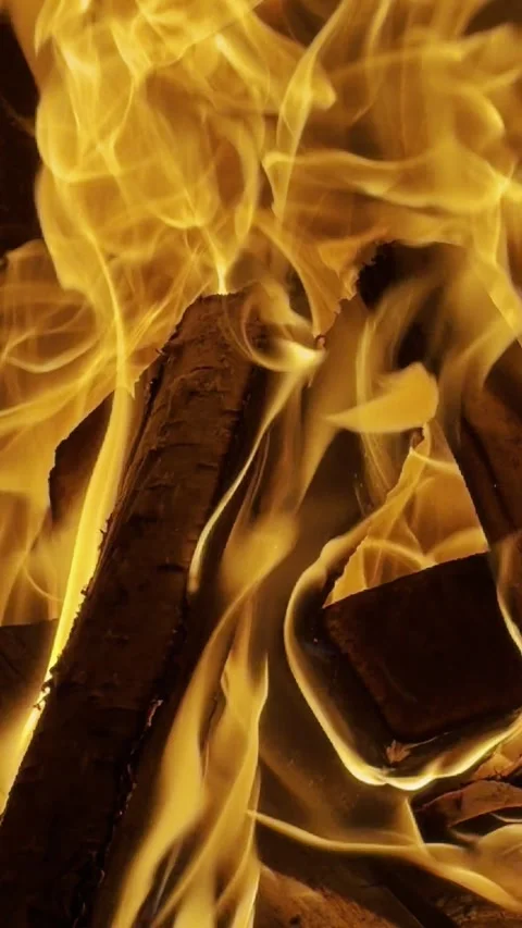 Fireplace 5 Stock Footage 321842942