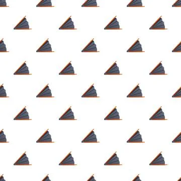 Fireplace bellows tool seamless repeating pattern background Stock Illustration
