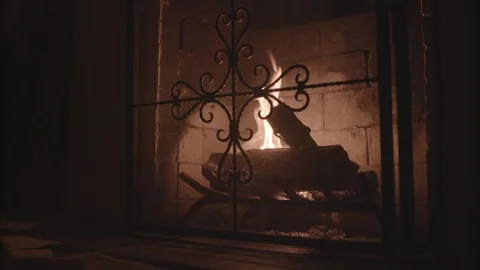 Fireplace Burning Vidéo 125072338