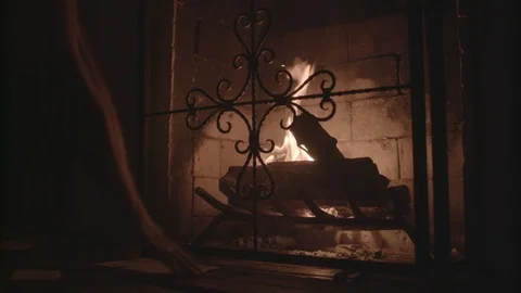 Fireplace Burning  Видео 125081110