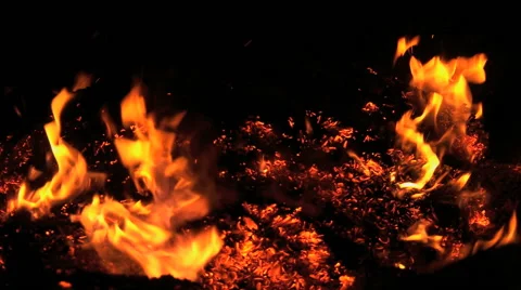 Fireplace close up Stock Footage 40617867