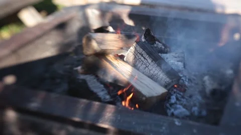 Fireplace daylight Stock Footage 233124530