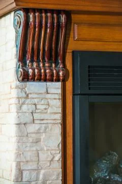 Fireplace decor element Foto stock