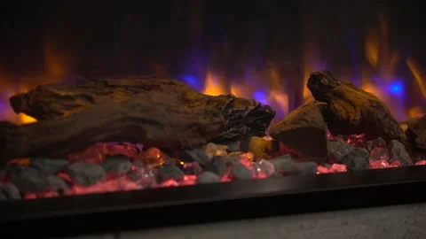 Fireplace electric Stock Footage 229187411
