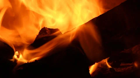 Fireplace extra close up Stock Footage 33801007
