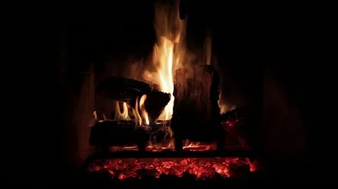 Fireplace Fast Burn Down 01032013-1 Stock Footage 18152051