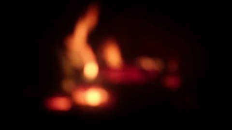 FIREPLACE FAST FOCUS Stock Footage 45518968