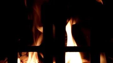 Fireplace fire backdrop Stock Footage 85665692