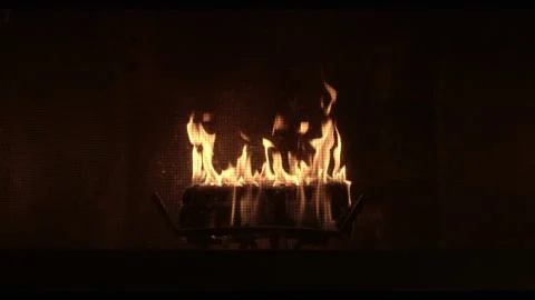 Fireplace, Fire Burning Fast 스톡 동영상 143332700