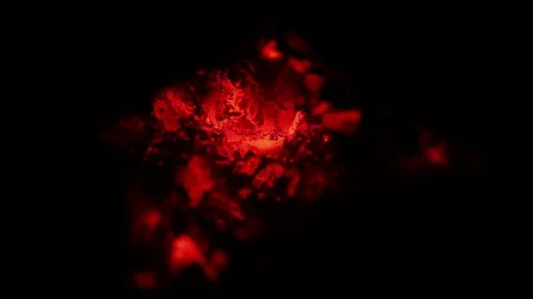 Fireplace fire in closeup macro hd footage Stock Footage 128565888