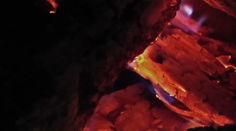 Fireplace Fire Video stock 46252665