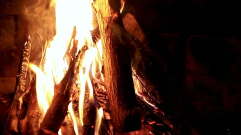 Fireplace on Fire 動画素材 92911022