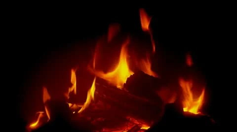 Fireplace flame #3 Video stock 10596411