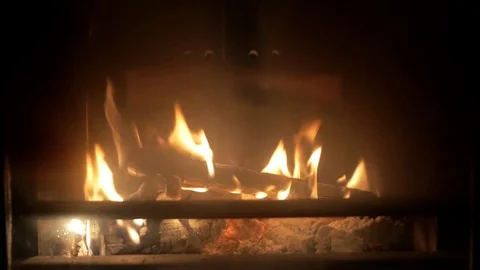 Fireplace flame Video stock 81173620