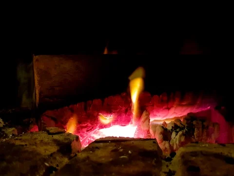 Fireplace, Flame Stock Footage 82880971