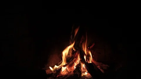 Fireplace flame Stock Footage 88447910