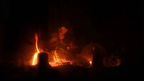Fireplace flames 스톡 동영상 97977009