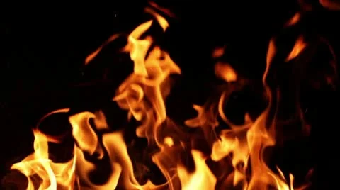 Fireplace flames2 Stock Footage 10727996