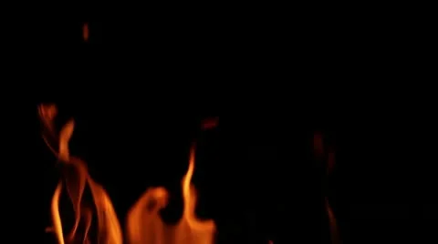 Fireplace flames3 Stock Footage 10727995