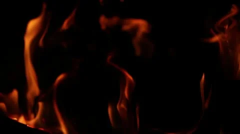 Fireplace flames4 Video stock 10728978