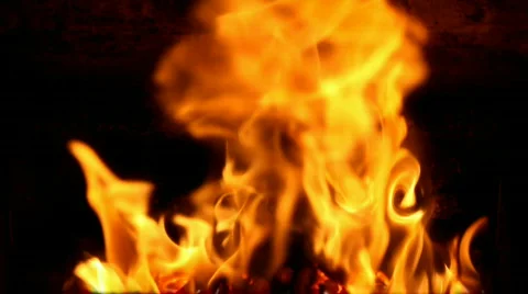 Fireplace Video stock 567337